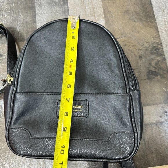 Black Faux Leather Designer Mini‎ Backpack Juicy Couture main image 11
